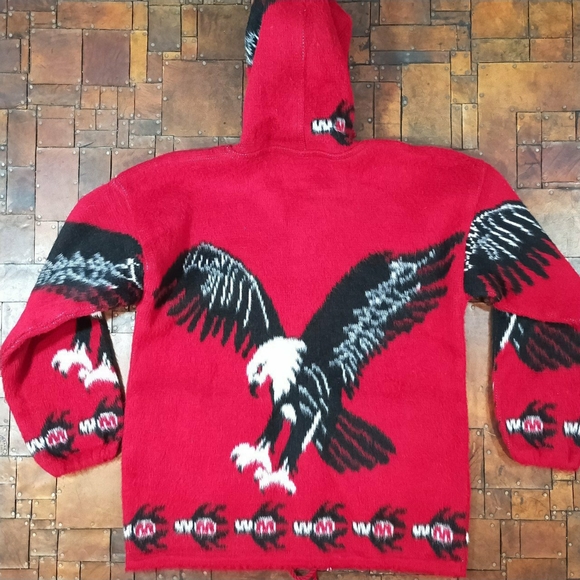 Store Close Mid Of Nov!! ⛓Yari Artesanias eagle red wool jacket⛓ - Picture 5 of 6